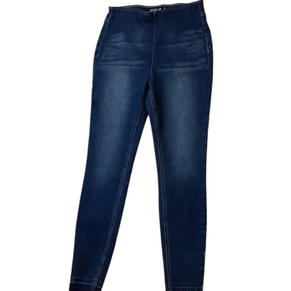 Design Lab Pull On Skinny JeggingBlue Denim Stretch Womens Size Small - Picture 1 of 10
